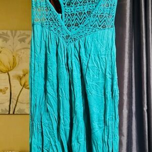 Bozzolo Teal Lace Dress